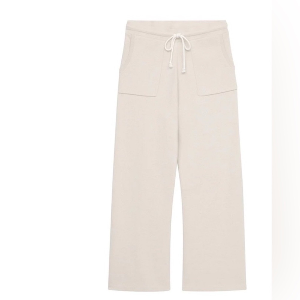 Naadam Cafe Cotton Cashmere Cropped Sweatpants